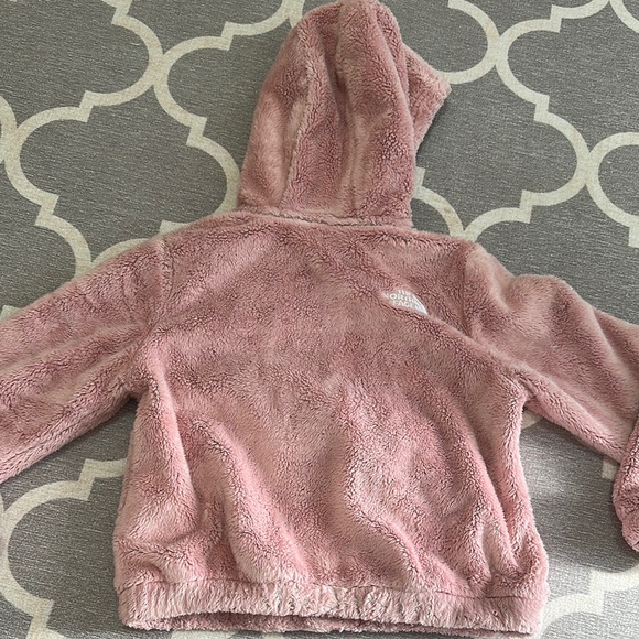 The North Face Pink Fleece Hoodie with Full Zip and Hood - Picture 3 of 3